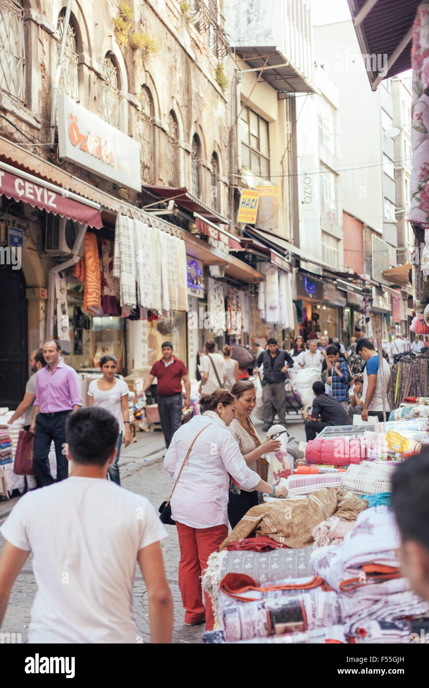 La Turquie, Istanbul, les gens de Grand Bazar Banque D'Images