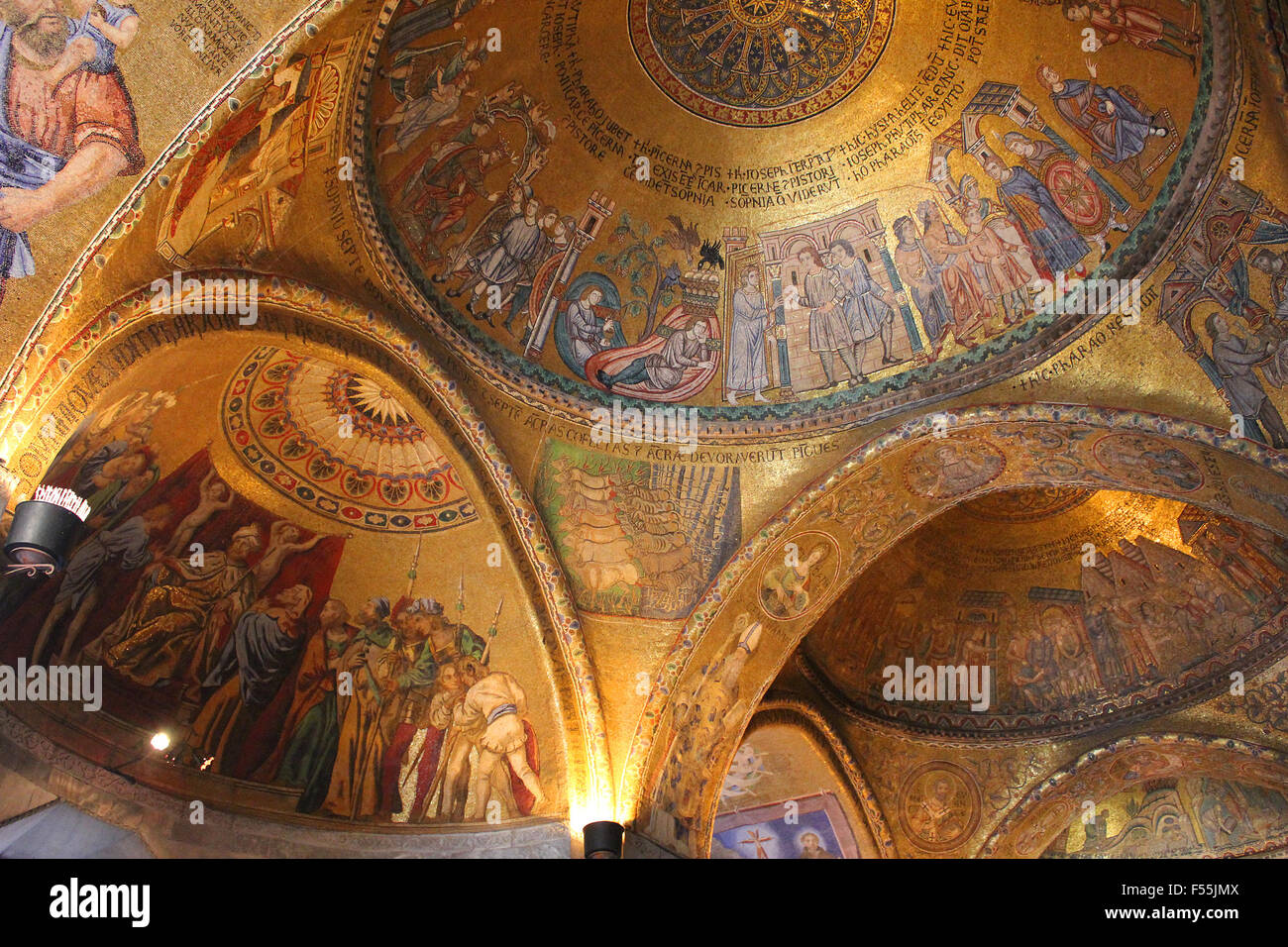 Italie Venito Basilica di San Marco Venise intérieur Zoe Baker Banque D'Images