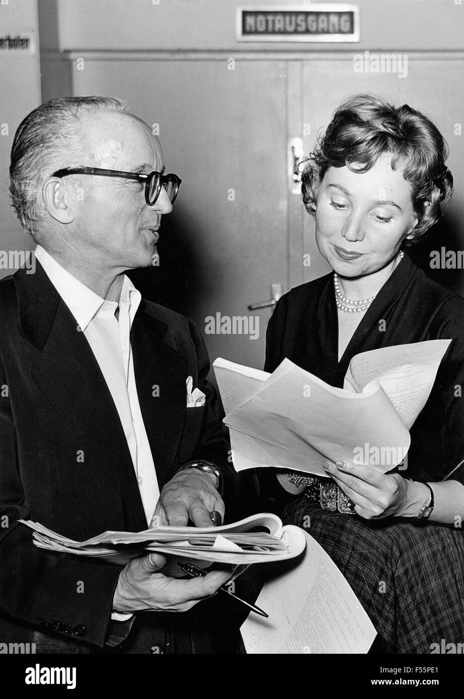 Anneliese Rothenberger, Deutsche Opernsängerin Deutschland 1950er Jahre. La chanteuse d'opéra allemande Anneliese Rothenberger, l'Allemagne des années 1950. Banque D'Images