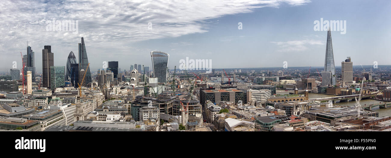 Vue panoramique de la London, UK Banque D'Images