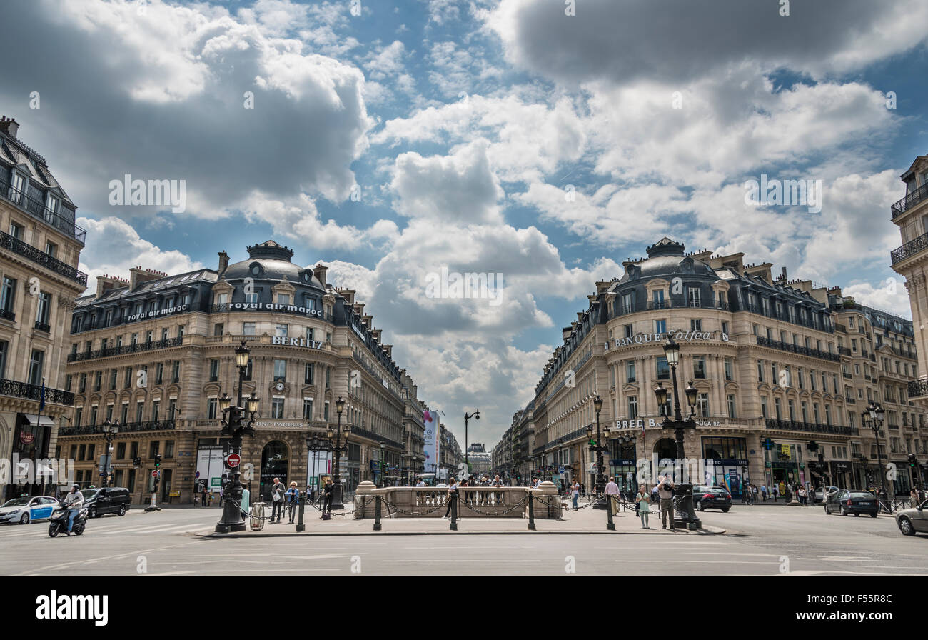 Avenue de l&# 39;Opéra, Paris, France Banque D'Images