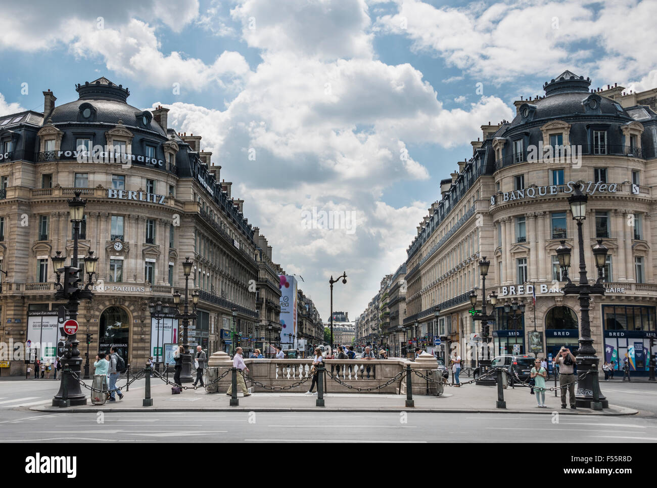 Avenue de l&# 39;Opéra, Paris, France Banque D'Images