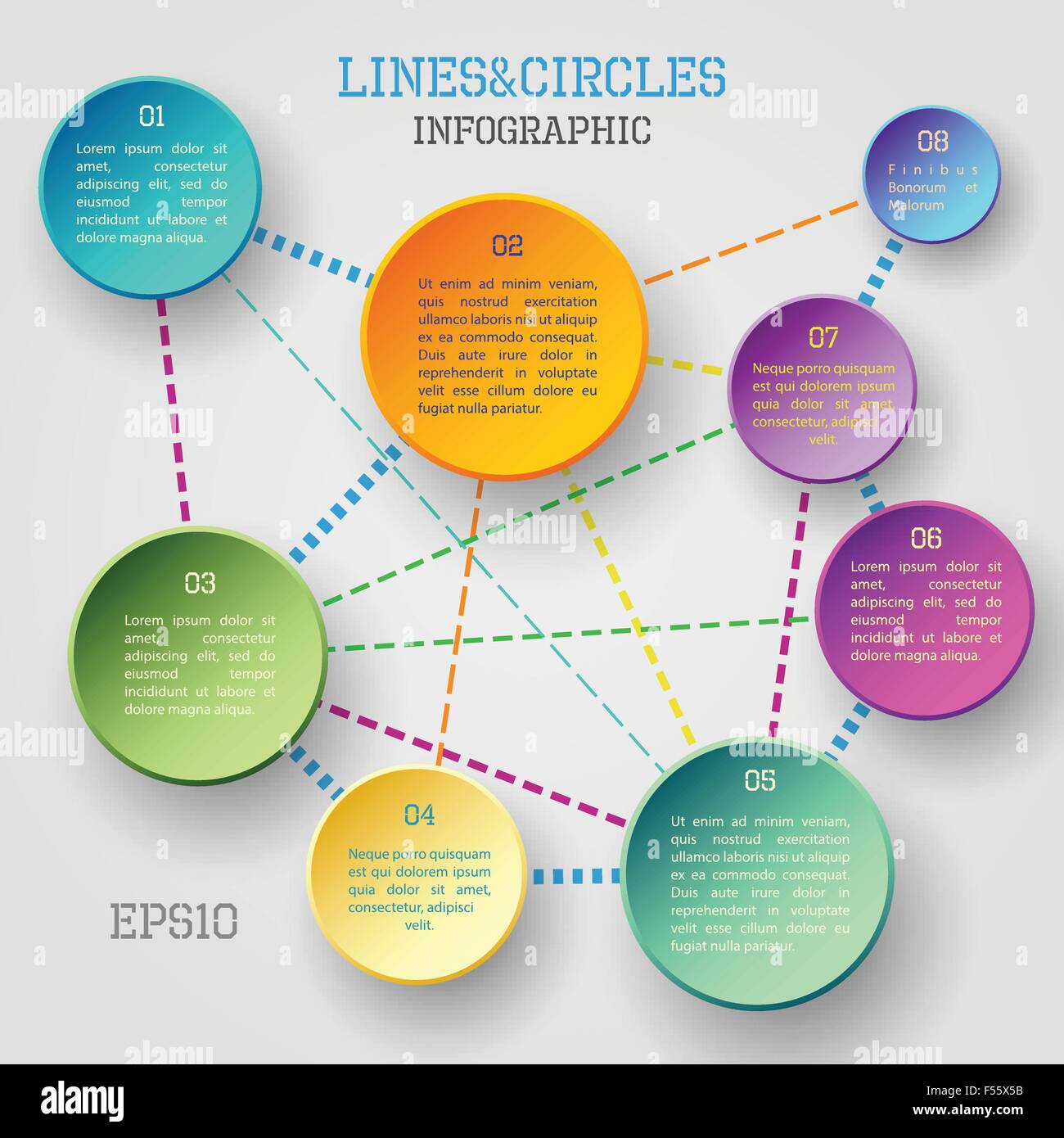 Cercle infographie Illustration de Vecteur