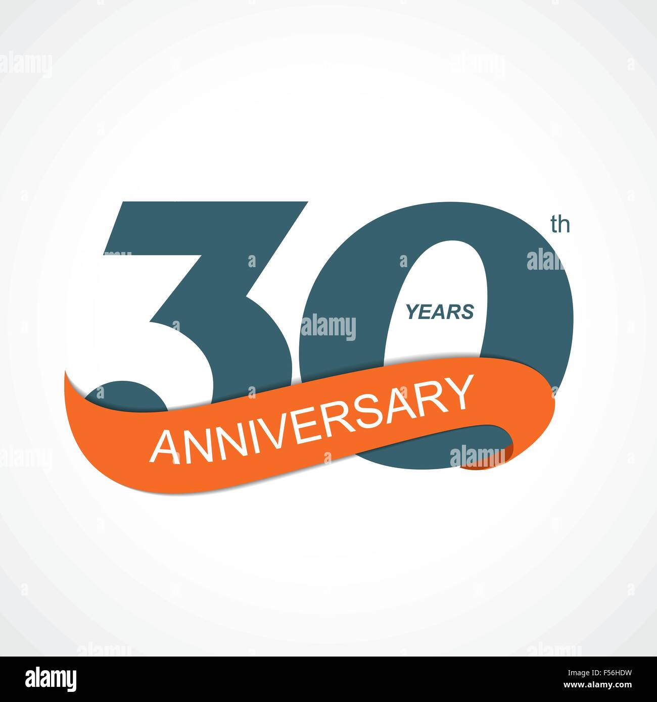 Logo du 30e anniversaire du modèle Vector Illustration Illustration de Vecteur