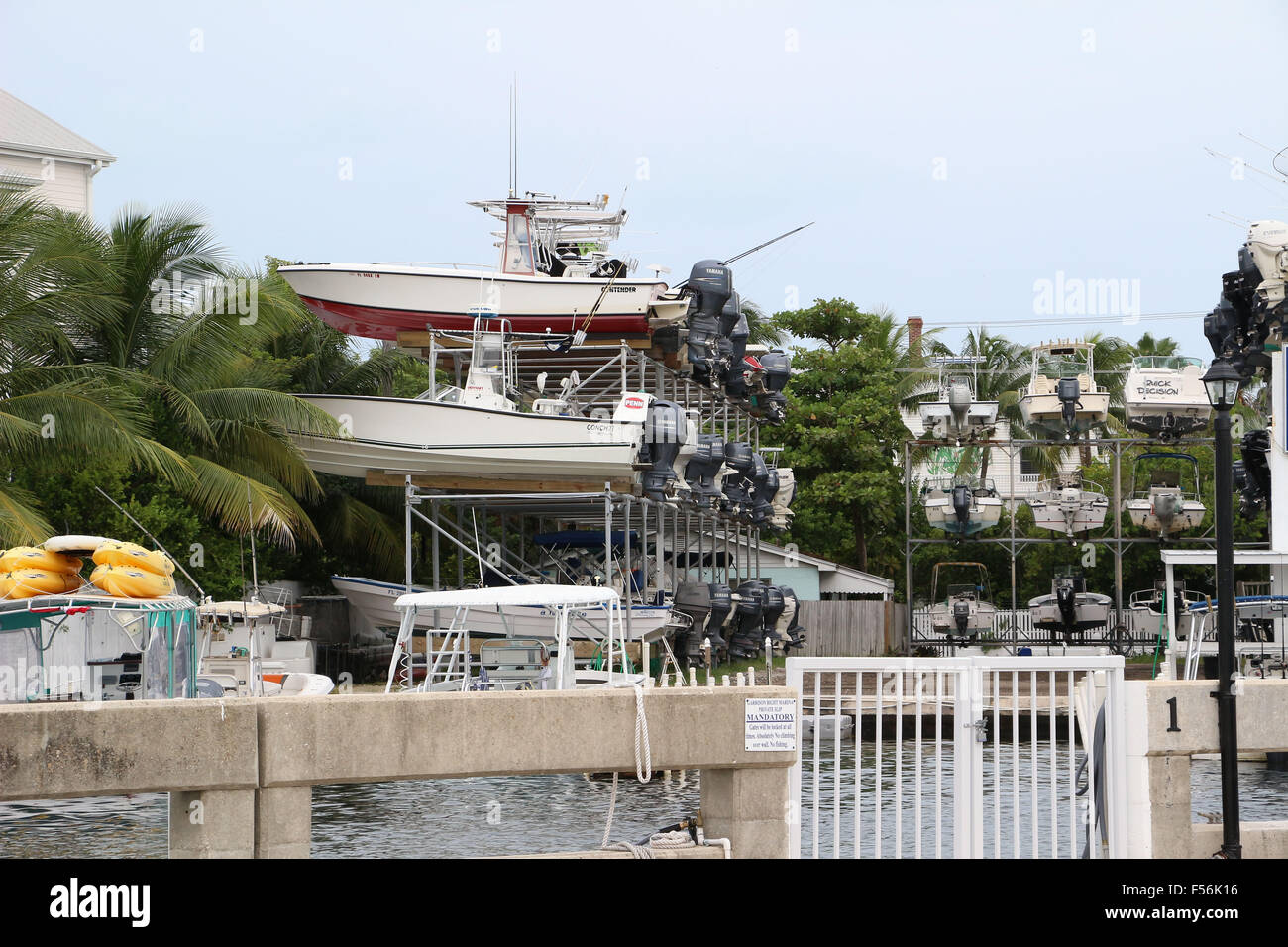 Voile marina ship store dans Florida Keys Banque D'Images