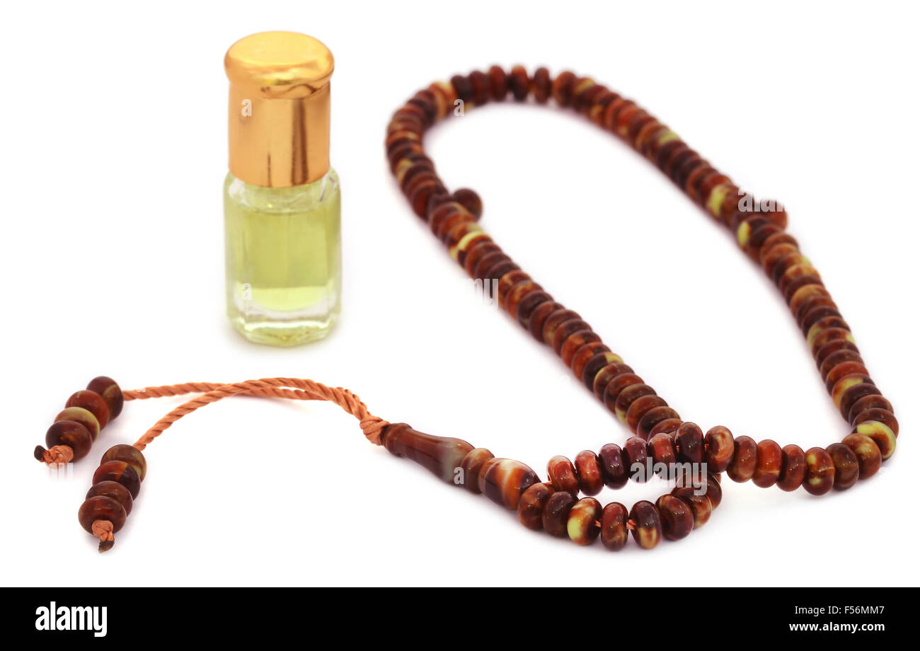 Rosaire avec parfum qui indique une question religieuse Banque D'Images