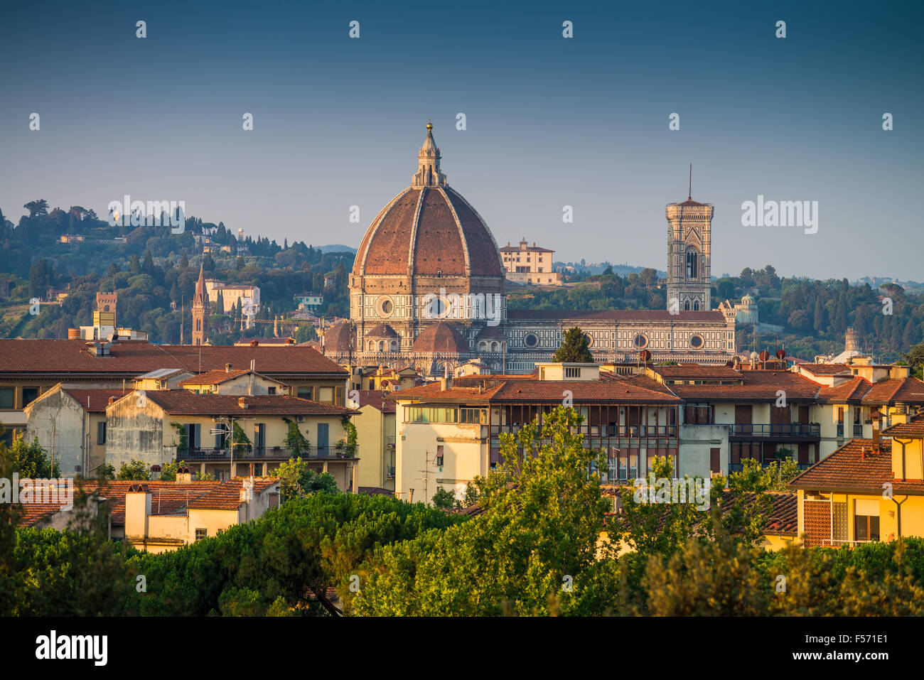 Santa Maria del Fiore, Florence, Toscane, Italie. Banque D'Images