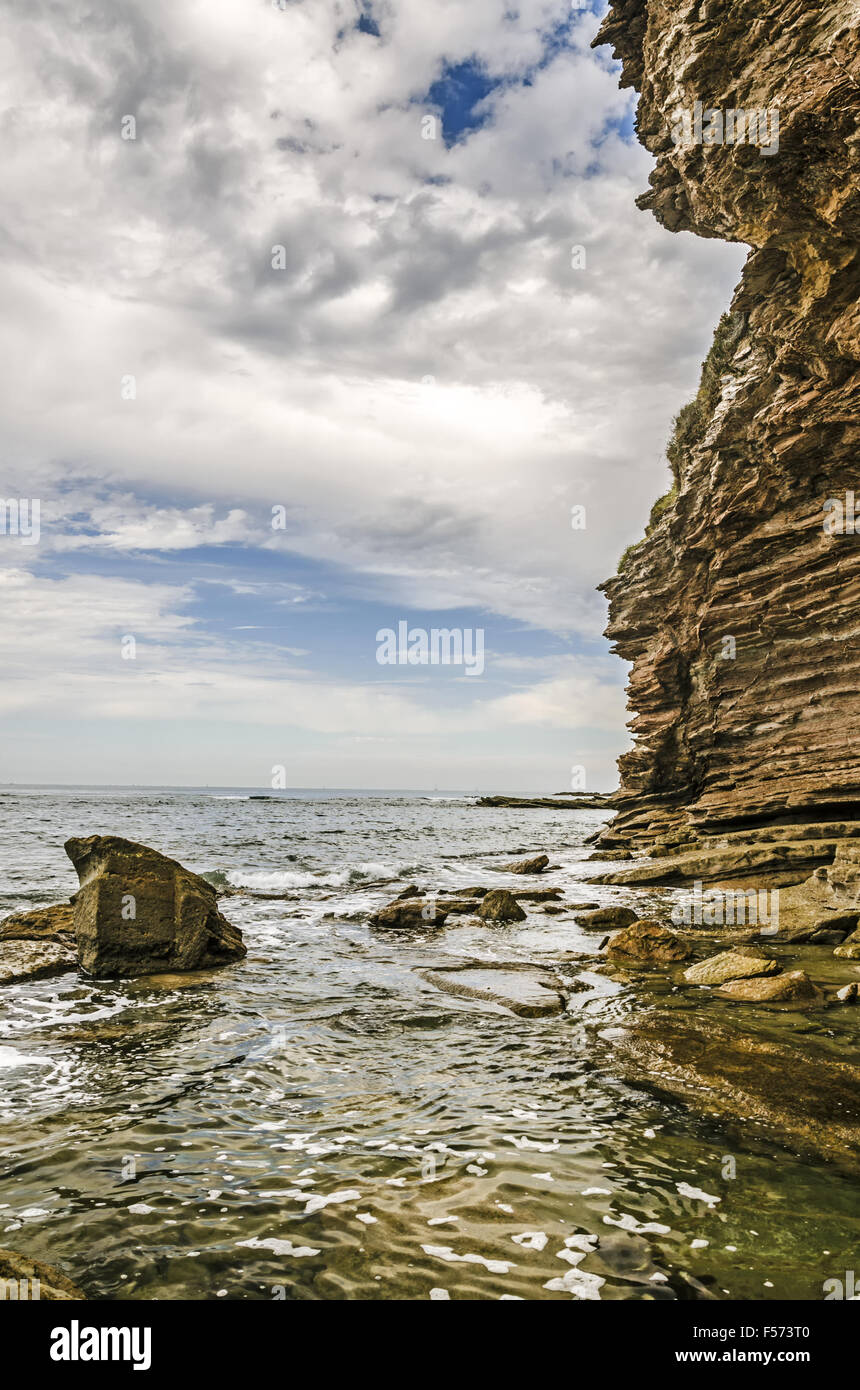 Hendaye (Basque : Hendaia) est le plus au sud-ouest ville et commune de France Banque D'Images