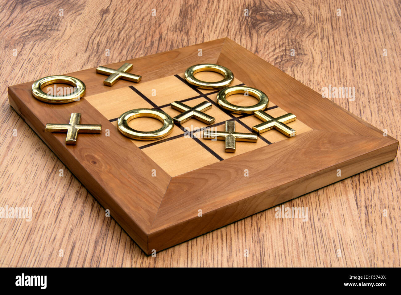 Jeu de morpion et traverse Banque D'Images