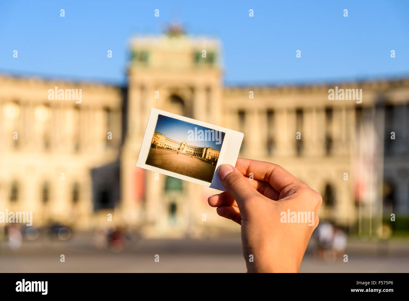 Instant Photo de la Hofburg à Vienne Banque D'Images