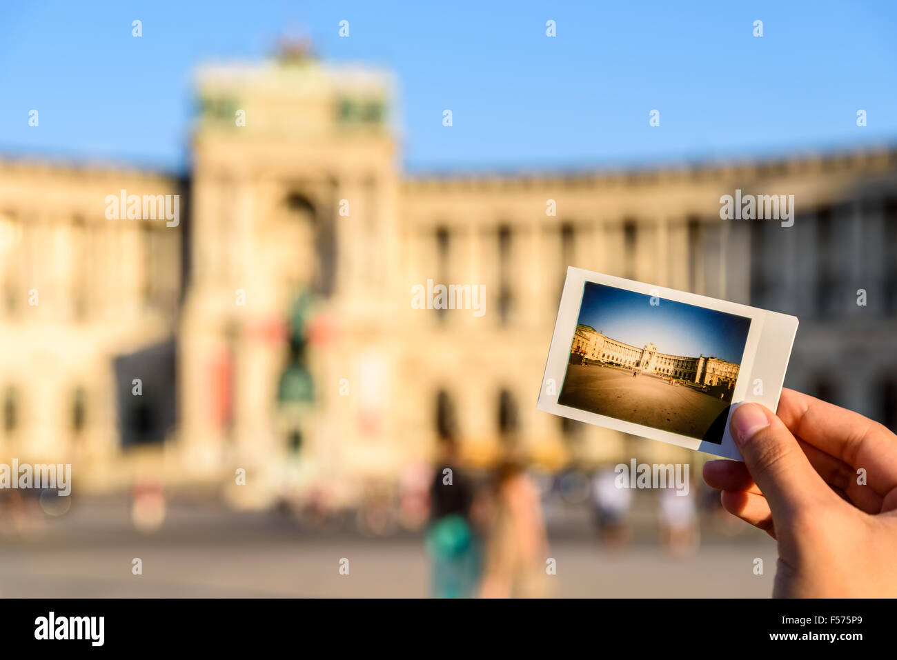 Instant Photo de la Hofburg à Vienne Banque D'Images