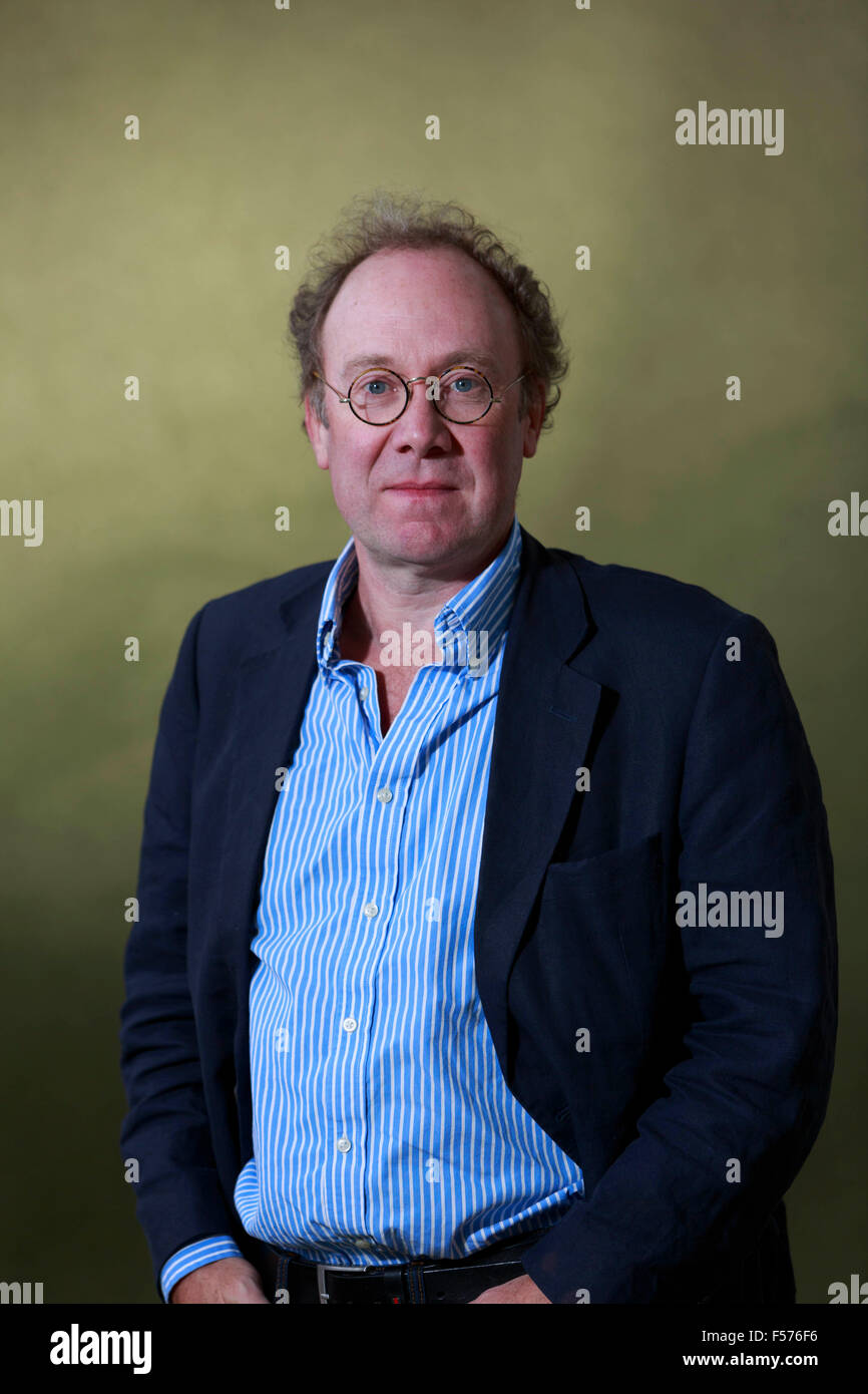 Ben Macintyre. Festival international du livre d'Édimbourg 2014 photos prises dans les jardins de Charlotte Square. Édimbourg. Pako Mera Banque D'Images