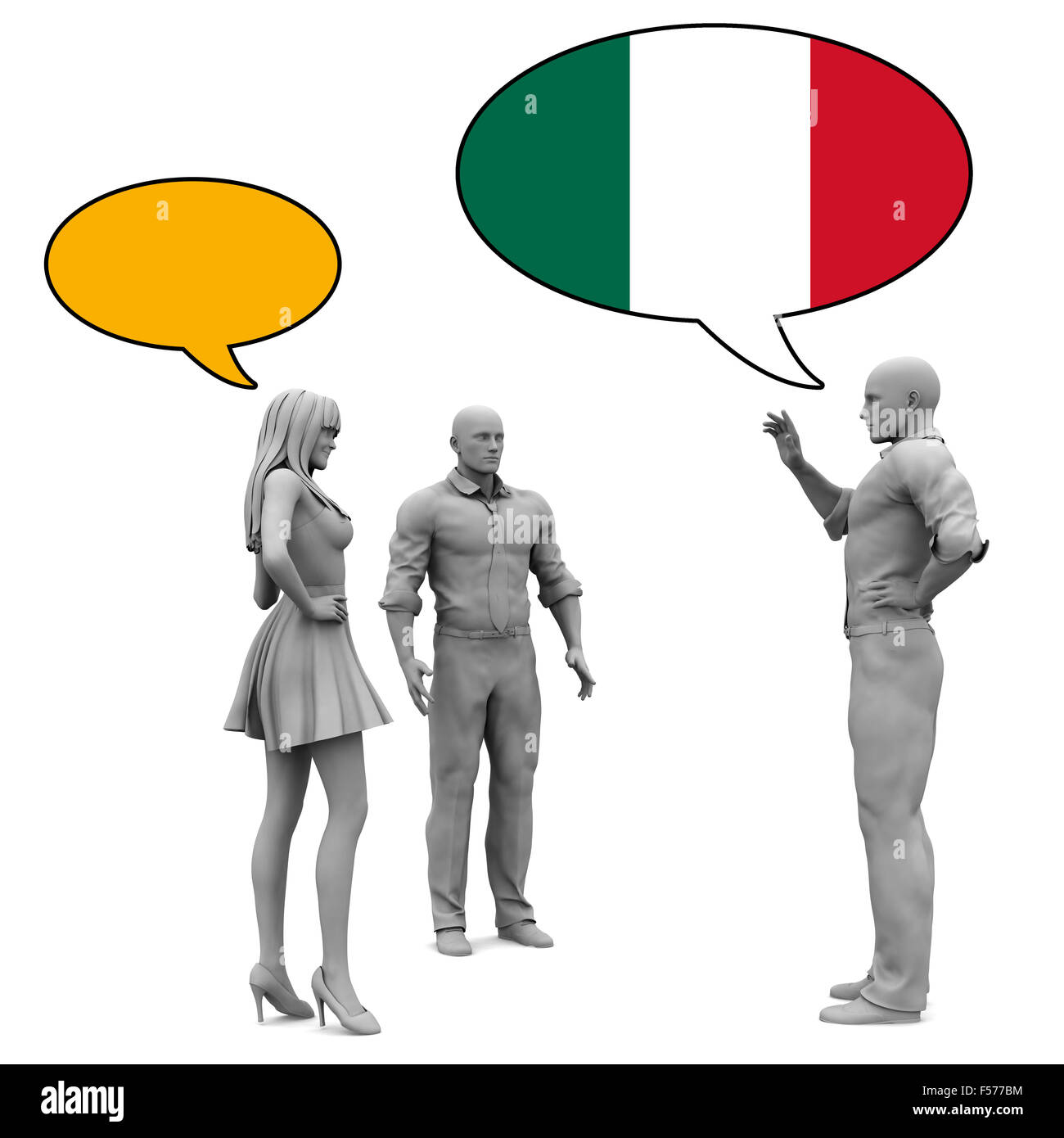 La culture et la langue italienne apprendre à communiquer Banque D'Images