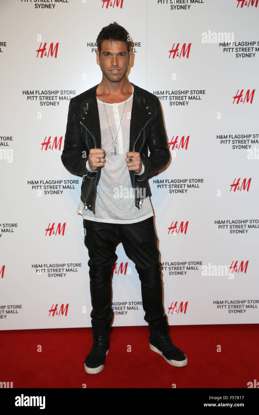 Sydney, Australie. 29 octobre 2015. Photo : Didier Cohen. Global high street détaillant H&M a lancé son magasin phare de Sydney. Des célébrités dont international guest et interprète Solange Knowles était le tapis rouge. Crédit : Richard Milnes/Alamy Live News Banque D'Images