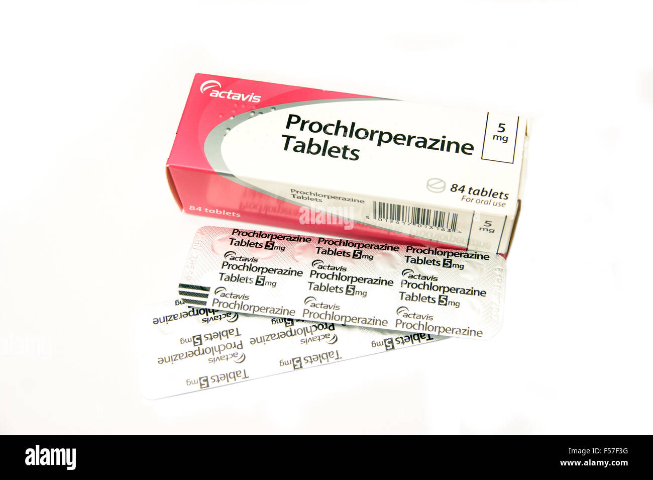 La prochlorpérazine (comprimés tranquillisants phénothiazine) Banque D'Images