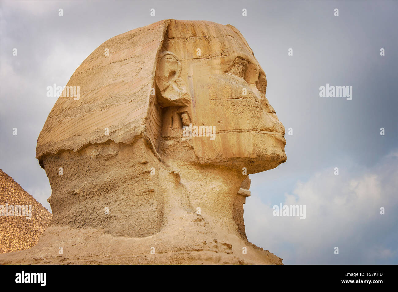 Image du sphinx de Gixa, Le Caire Égypte. Banque D'Images