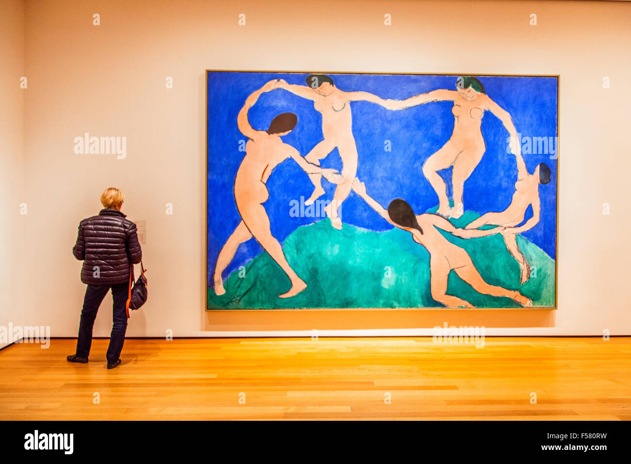 Je danse par Henri Matisse (début 1909) Le Musée d'Art Moderne (MOMA) à New York City, États-Unis d'Amérique. Banque D'Images