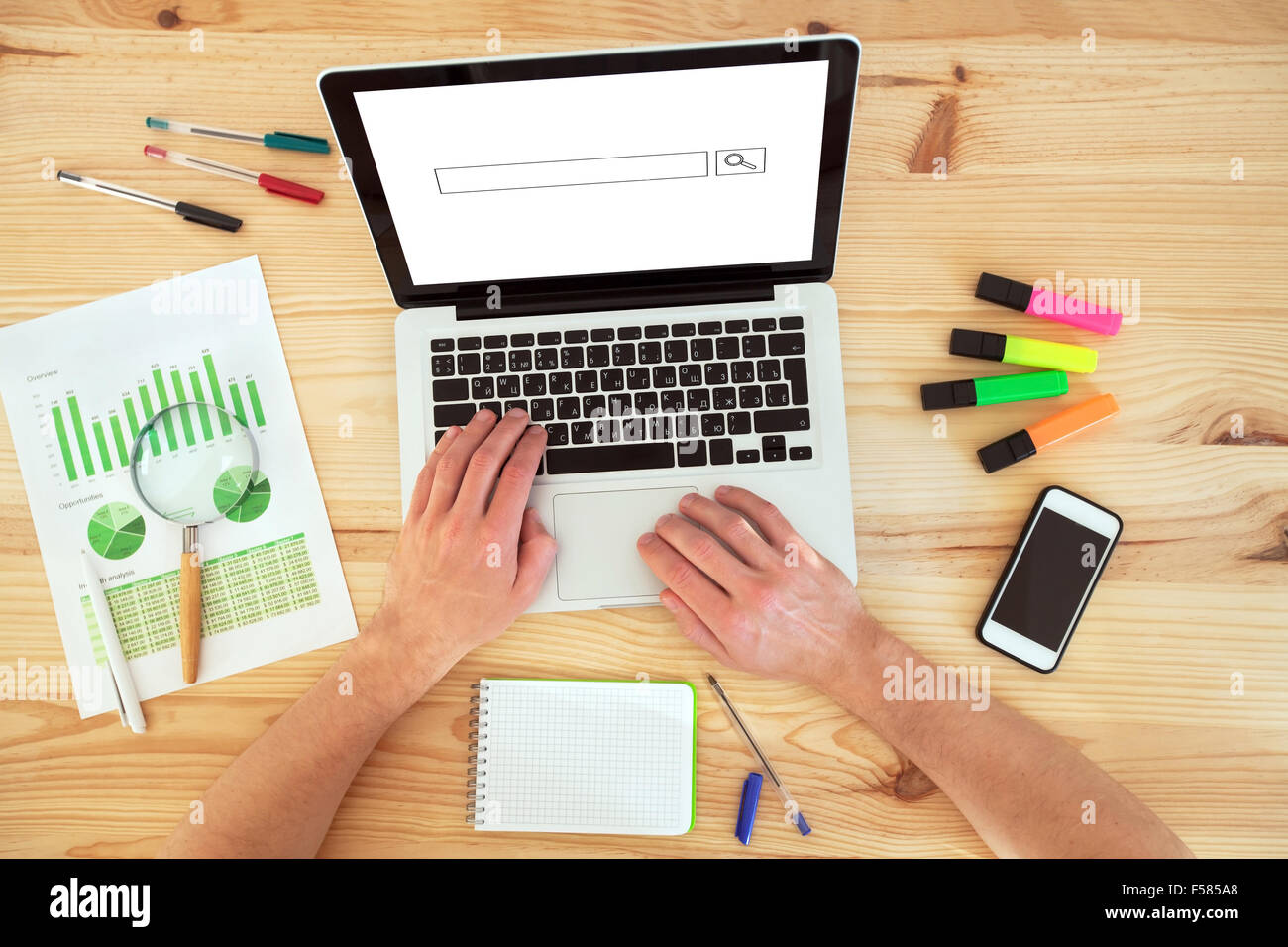 Business plan et études de marché Banque D'Images