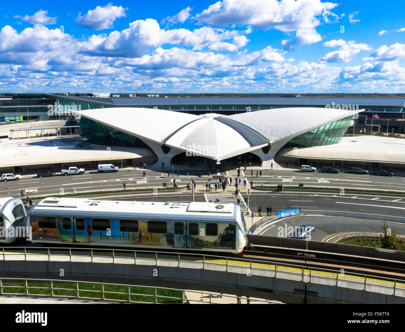 Le terminal historique TWA de l'aéroport international John F. Kennedy a ouvert ses portes en tant qu'hôtel en mai 2019, New York Banque D'Images