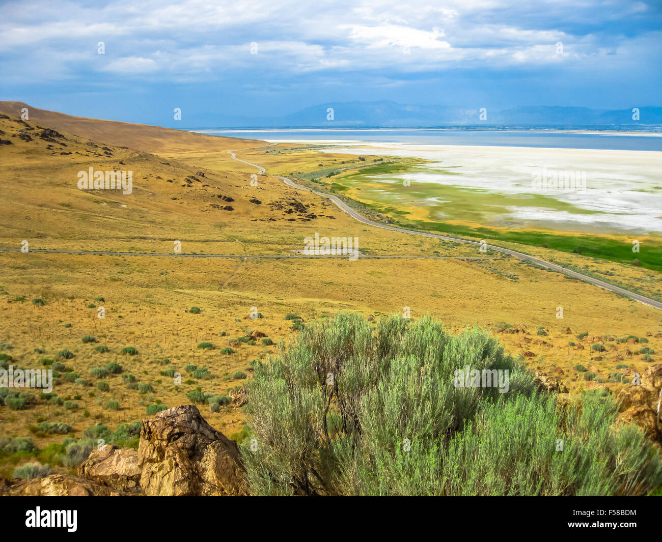 L'Utah Antelope Island Banque D'Images