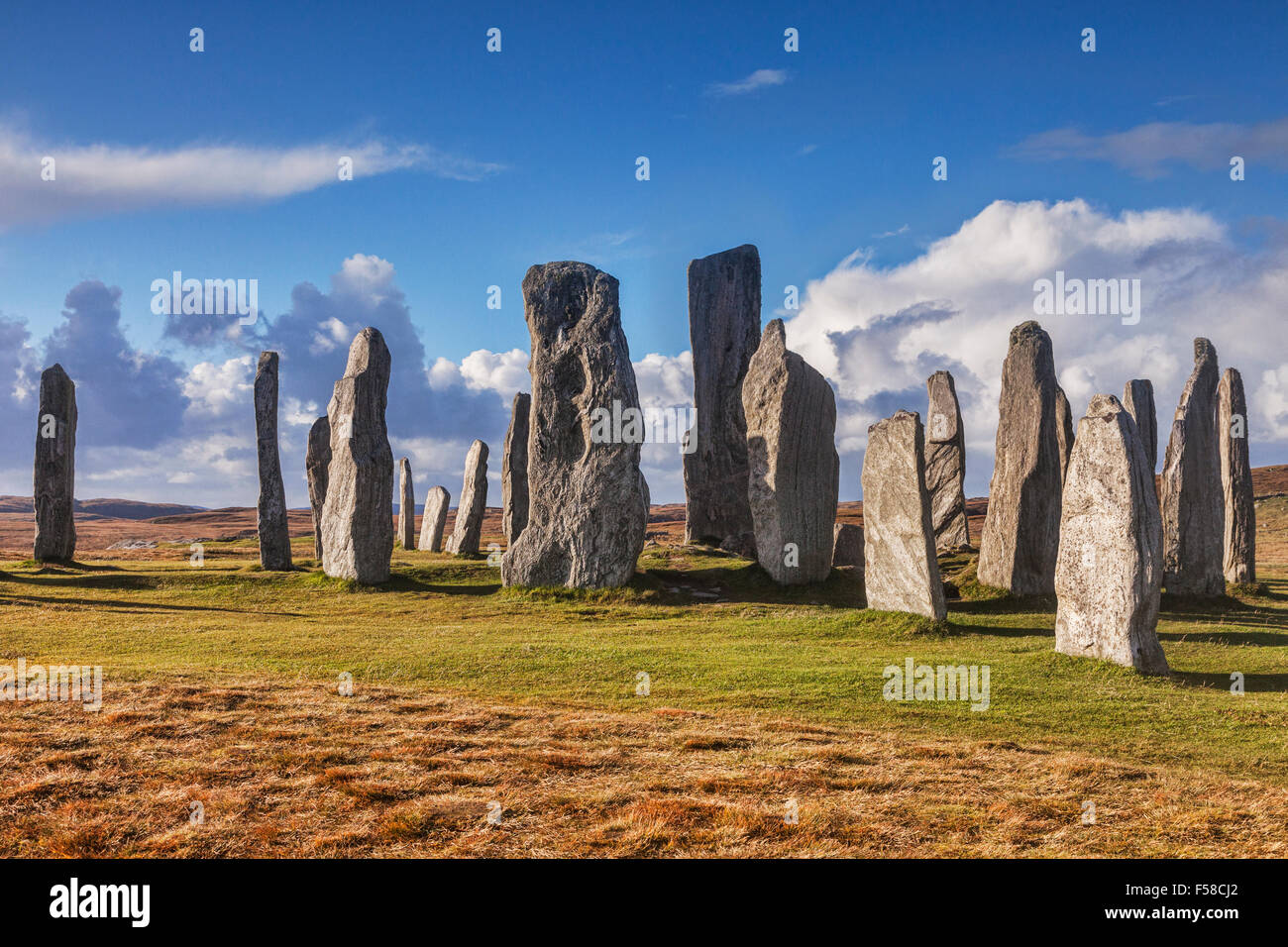 Stone Circle à Callanish, Isle Of Lewis, Western Isles, îles Hébrides, Ecosse, Royaume-Uni Banque D'Images