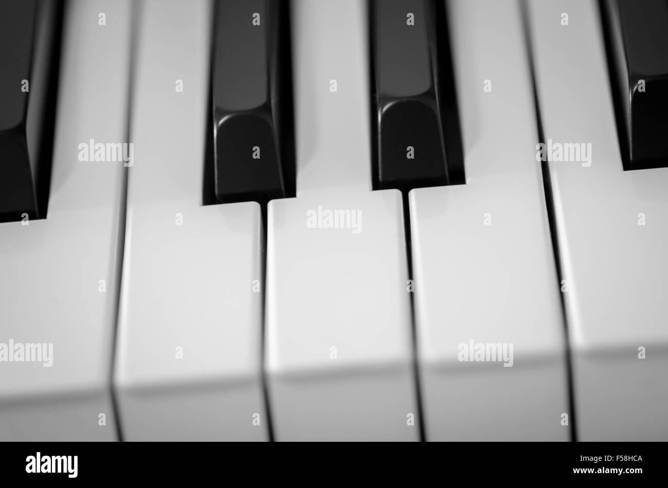 Close up de clavier de piano Banque D'Images