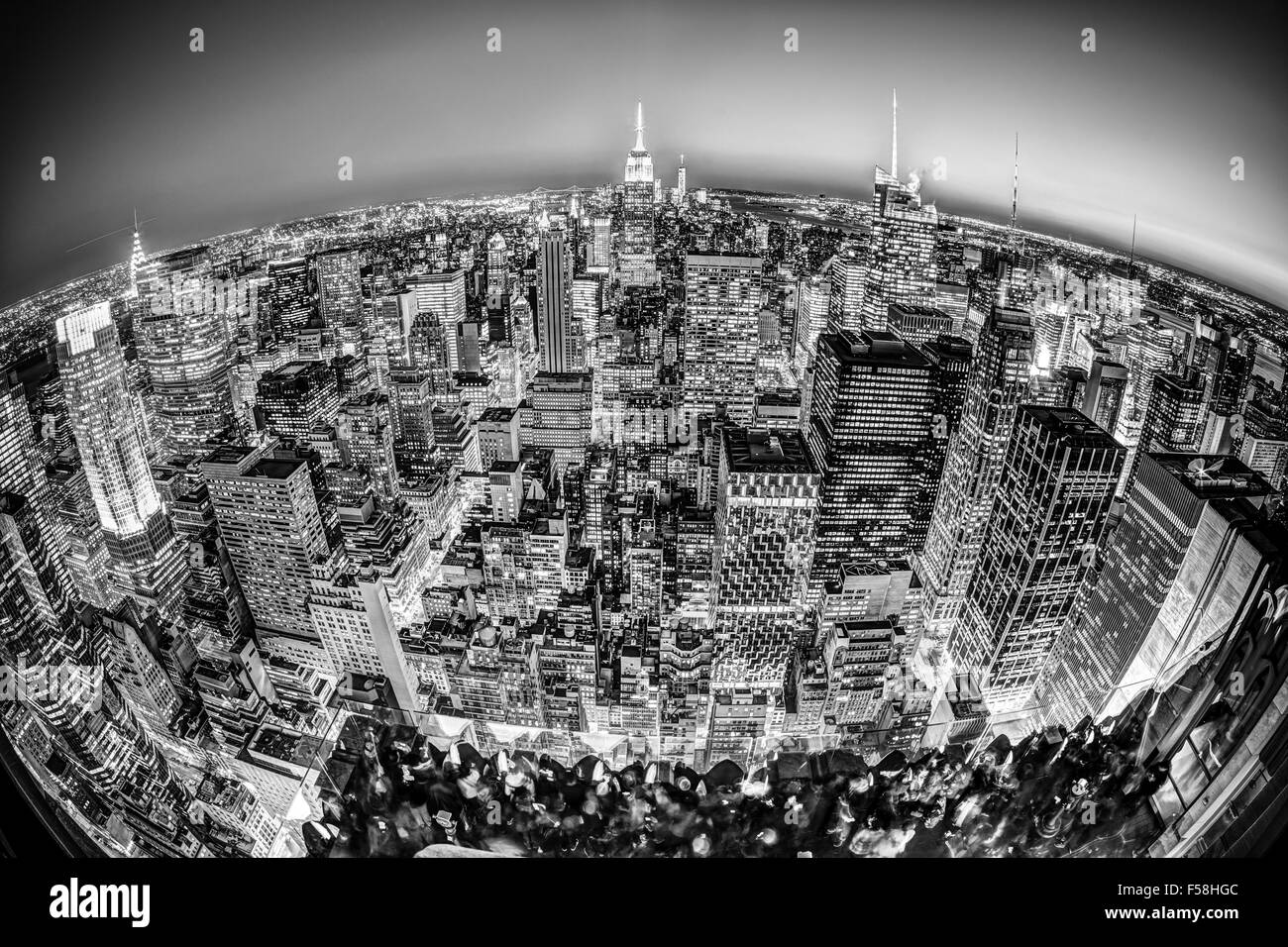 New York City Manhattan sur le centre-ville. Banque D'Images