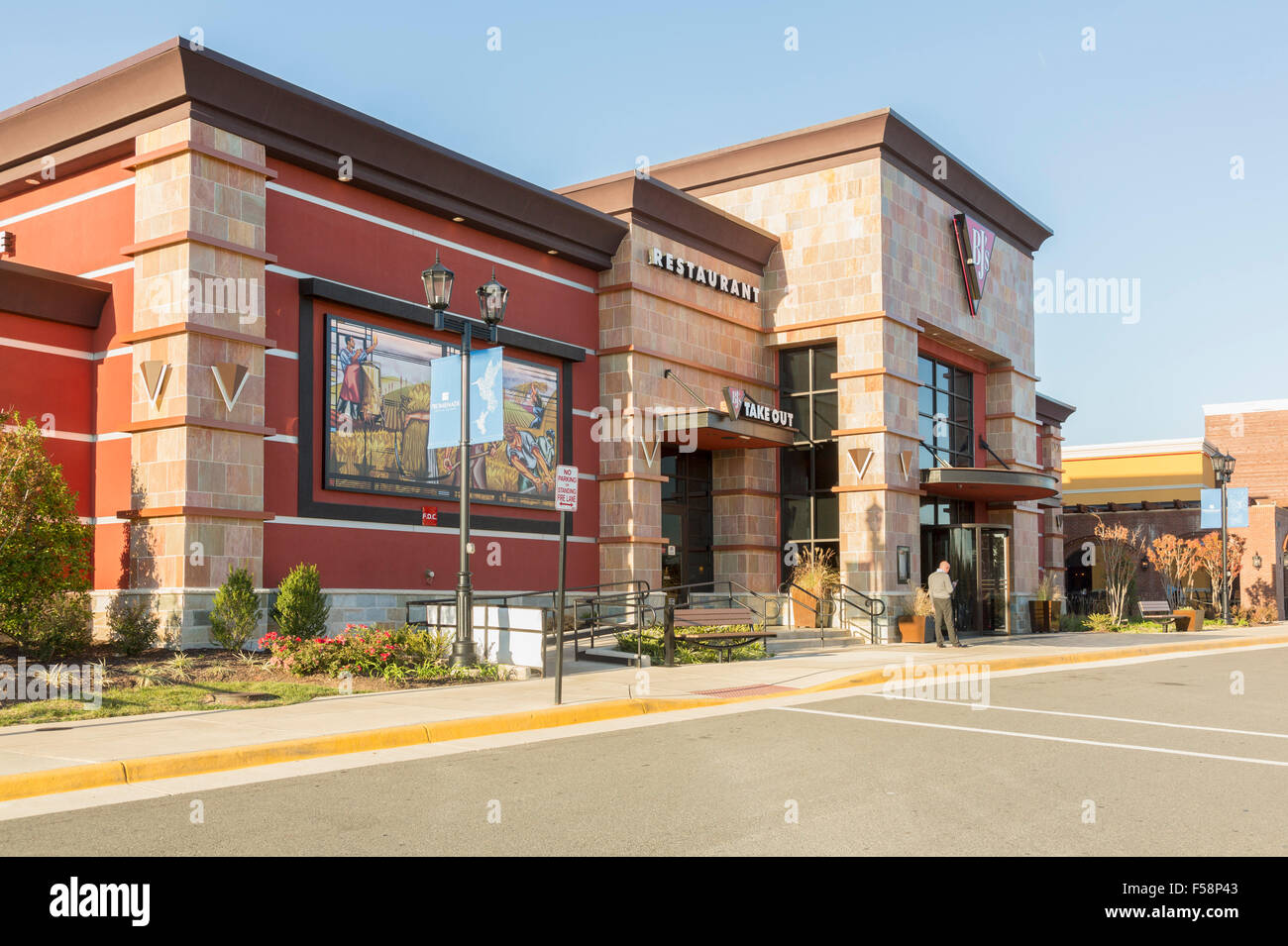 BJs brewhouse et restaurant à Virginia Gateway Shopping Centre, Gainesville, Florida, USA Banque D'Images