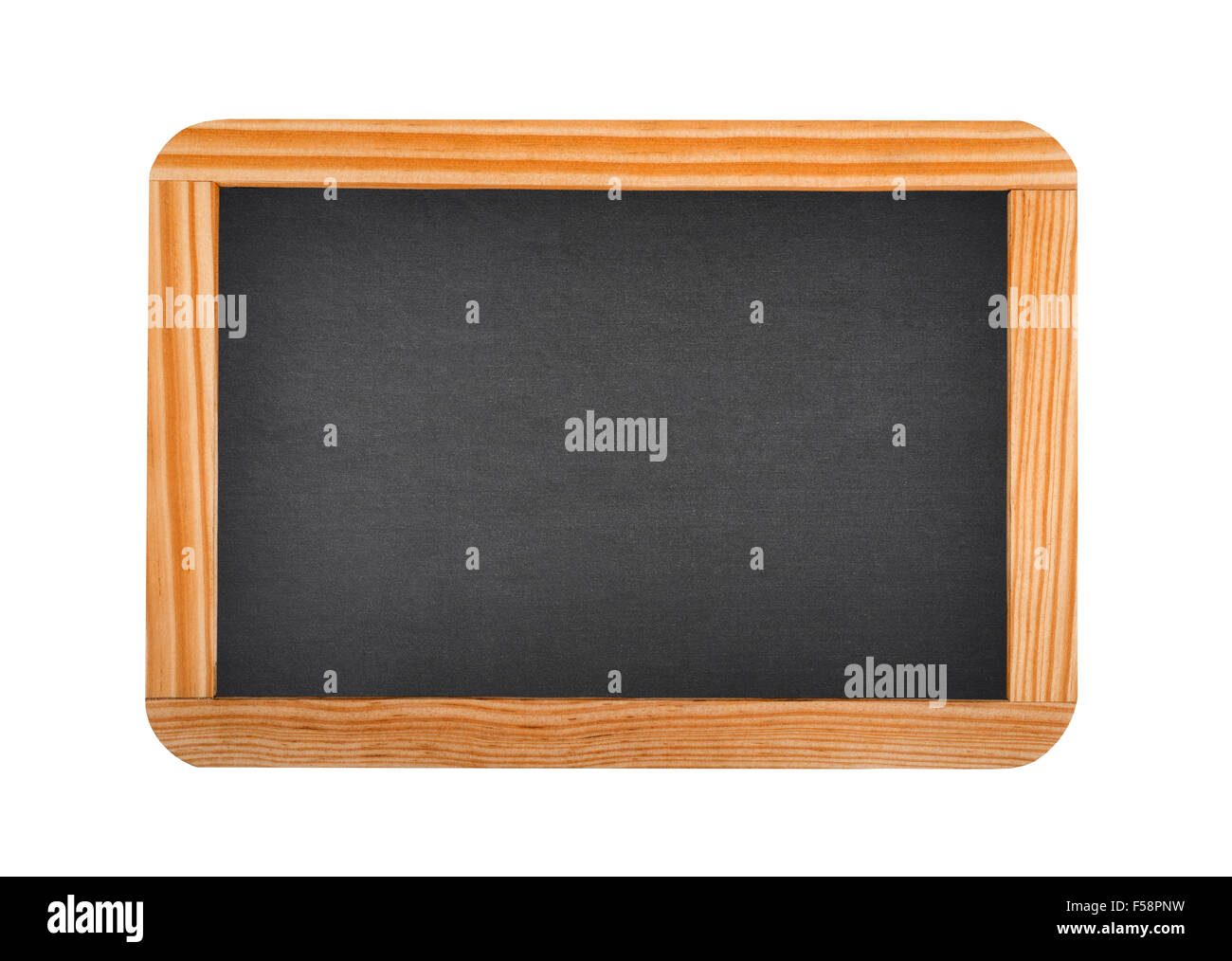 Tableau noir isolé sur fond blanc Banque D'Images
