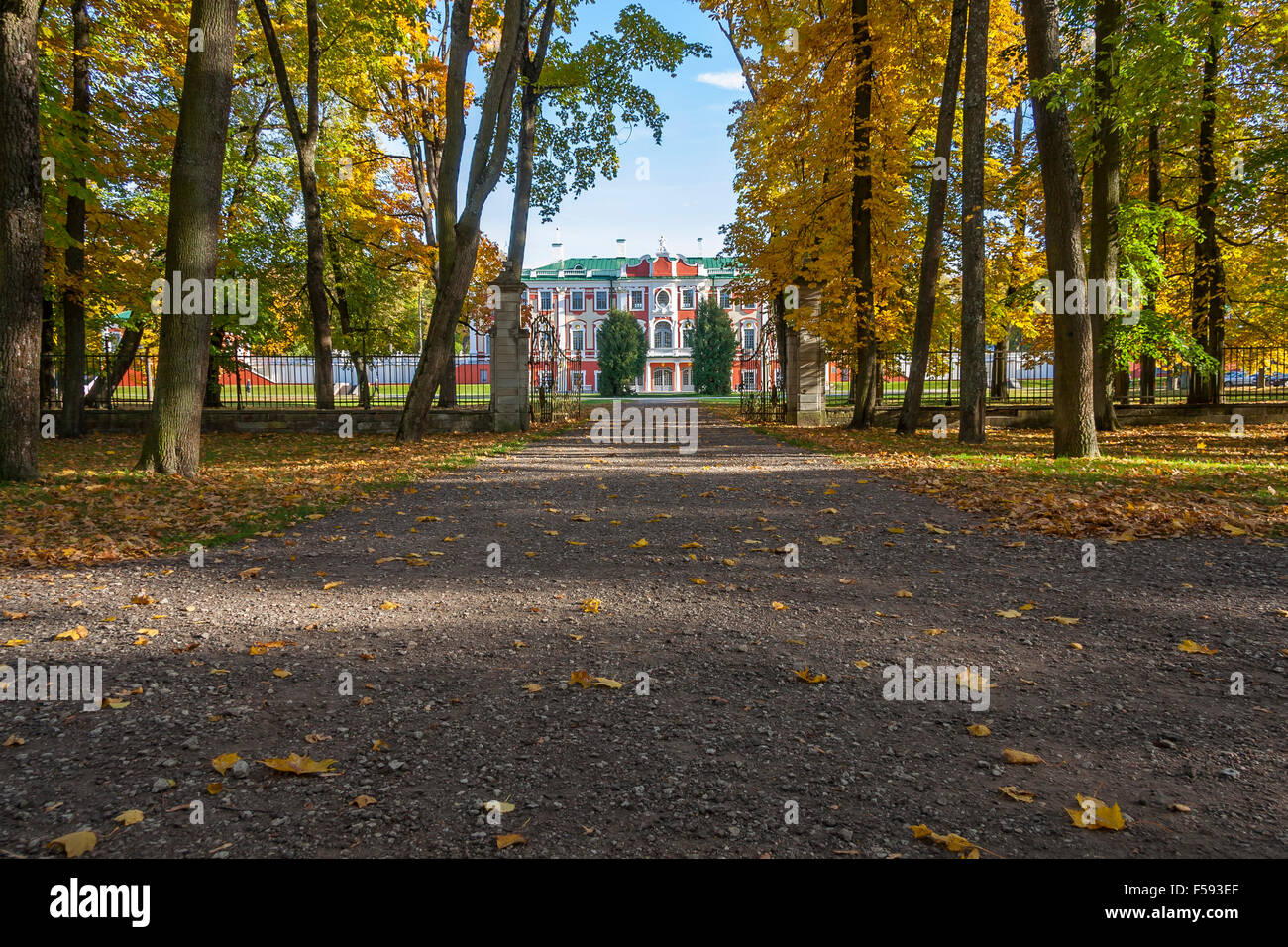 Jardins de Palais Kadriorg à Tallinn Banque D'Images