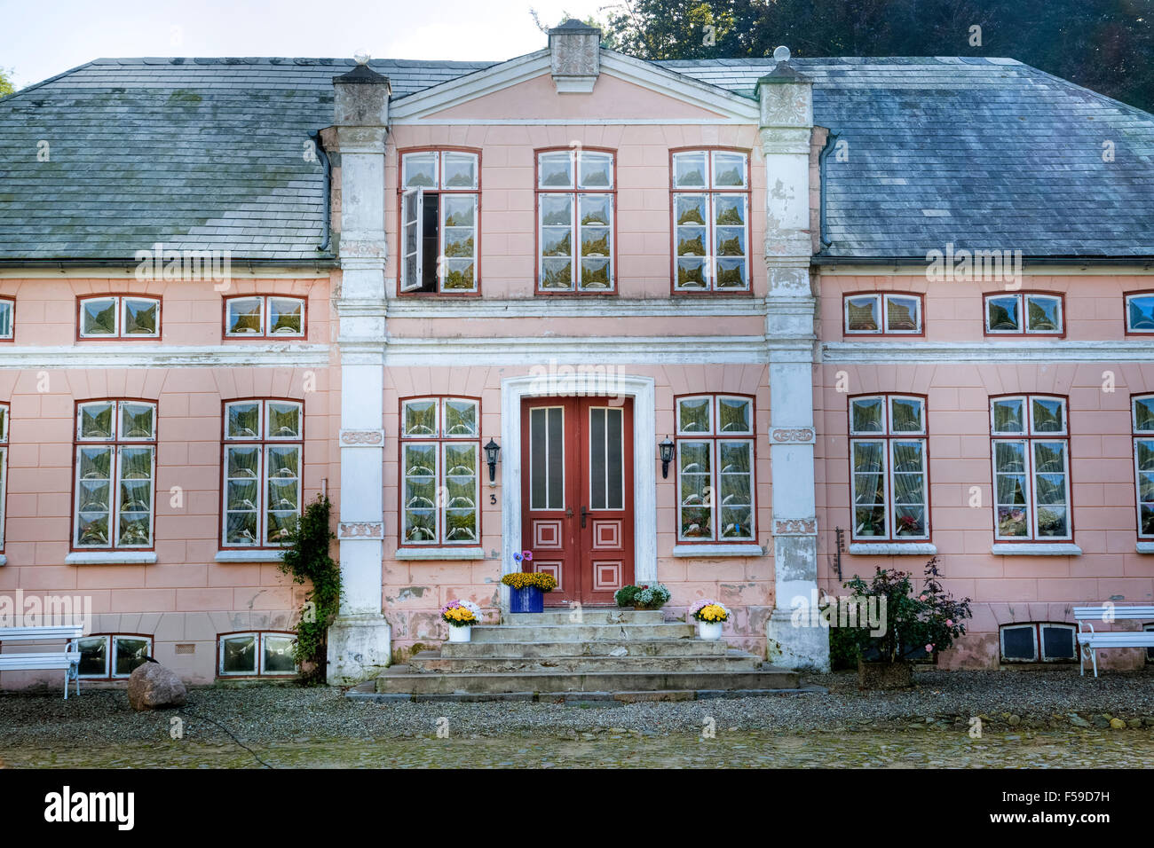 Hôtel particulier, Unewatt, Schleswig-Holstein, Allemagne Banque D'Images