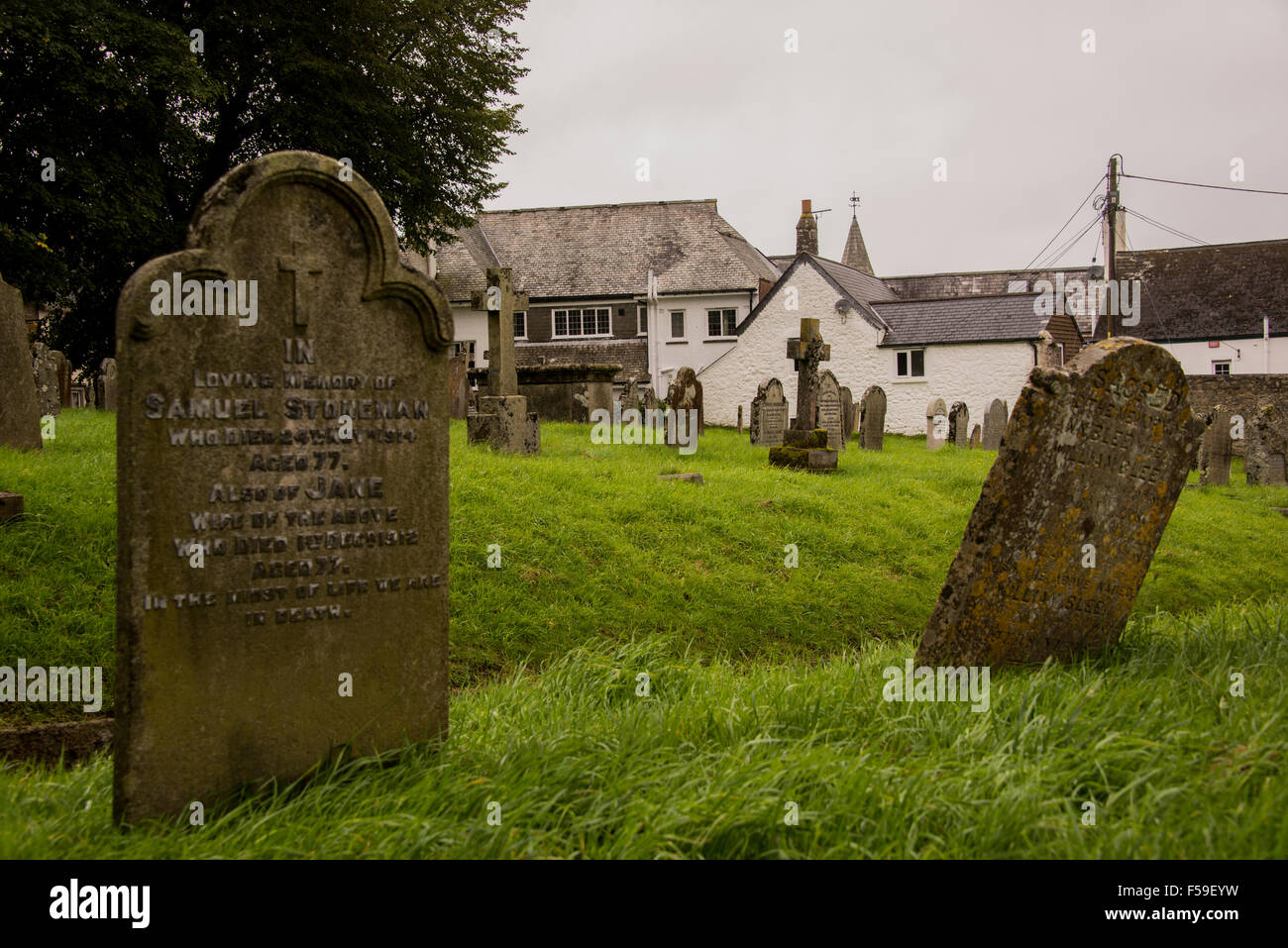 Une journée d'octobre des pluies dans la région de Dartmoor dans le Devon, près de Chagford Banque D'Images