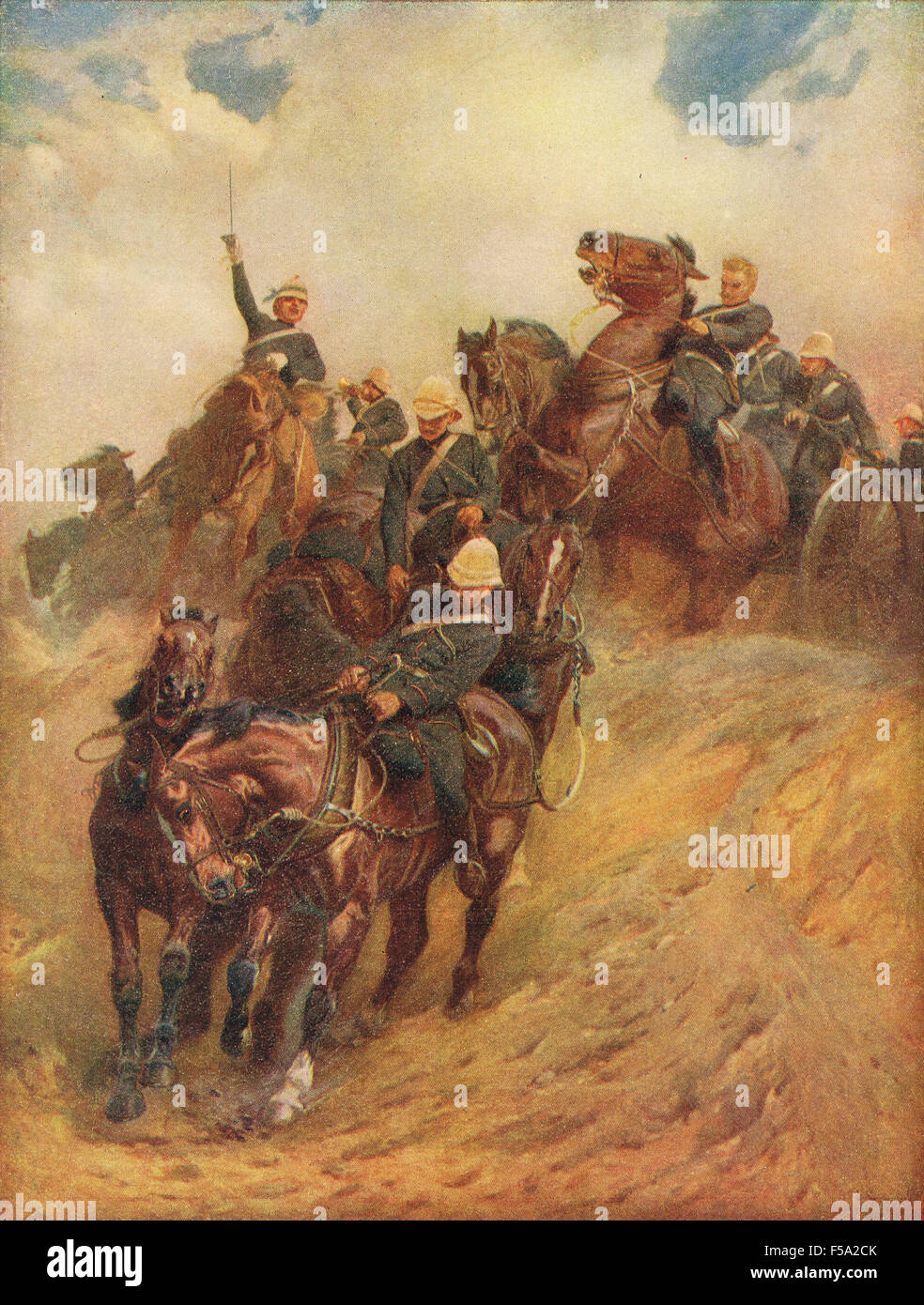 Placer les canons de campagne égyptienne 1882 Banque D'Images