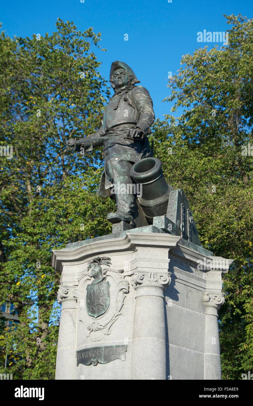 Tordenskjold monument statue officier de marine d'Oslo Banque D'Images