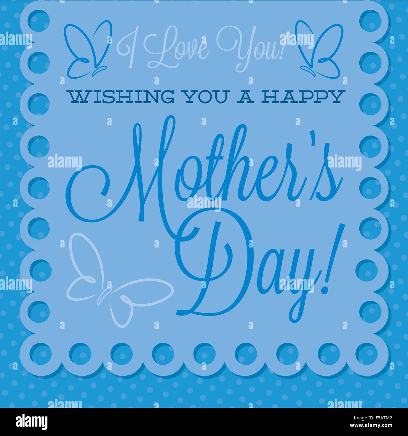 Happy Mother's Day papel picado en format vectoriel. Illustration de Vecteur