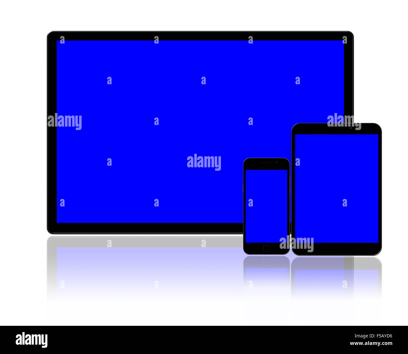 Tablet pc et téléphones intelligents Banque D'Images