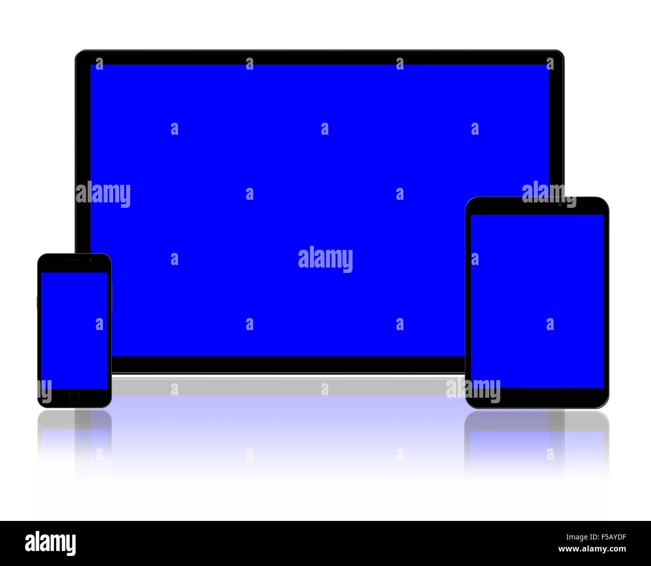 Tablet pc et téléphones intelligents Banque D'Images