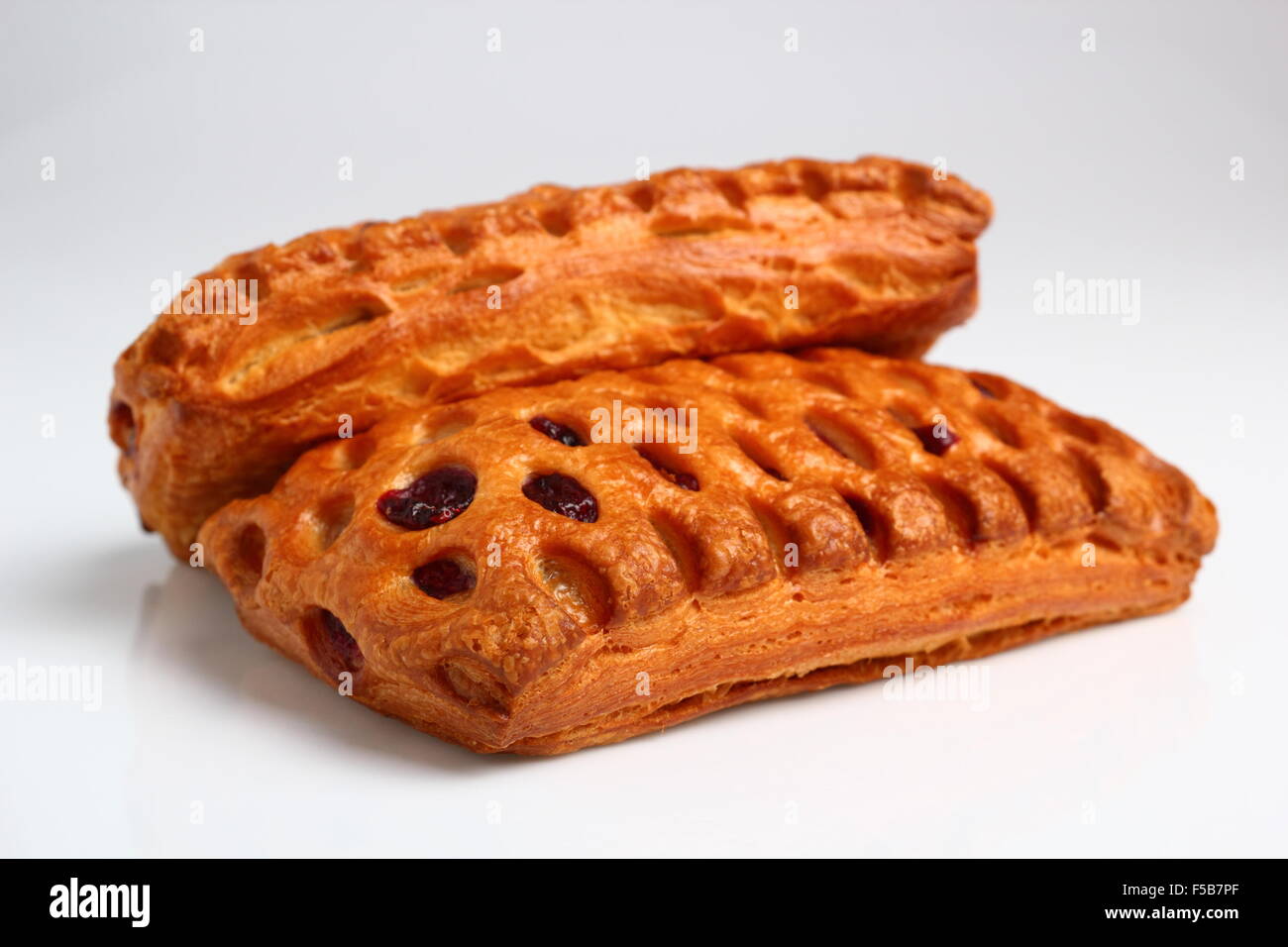 Viennoiserie. Apple et la pâte feuilletée. Banque D'Images