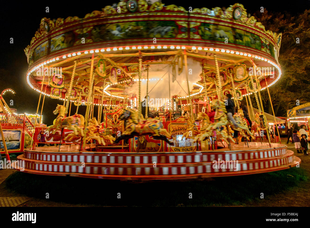 Carters Steam Fair, fête foraine, Reading, Royaume-Uni Banque D'Images