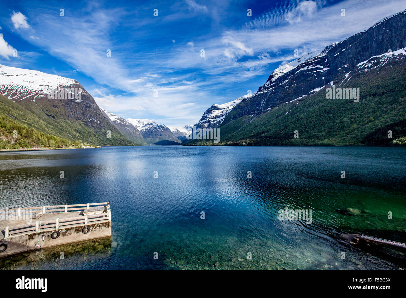 Belle Nature Norvège paysage naturel. Banque D'Images