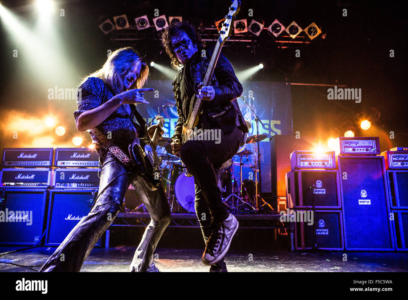 Electric Ballroom, Camden, London, UK 1 novembre 2015 Glenn Hughes en concert à la dernière date de sa tournée britannique Doug Aldrich et Glenn Hughes Crédit : Richard Soans/Alamy Live News Banque D'Images