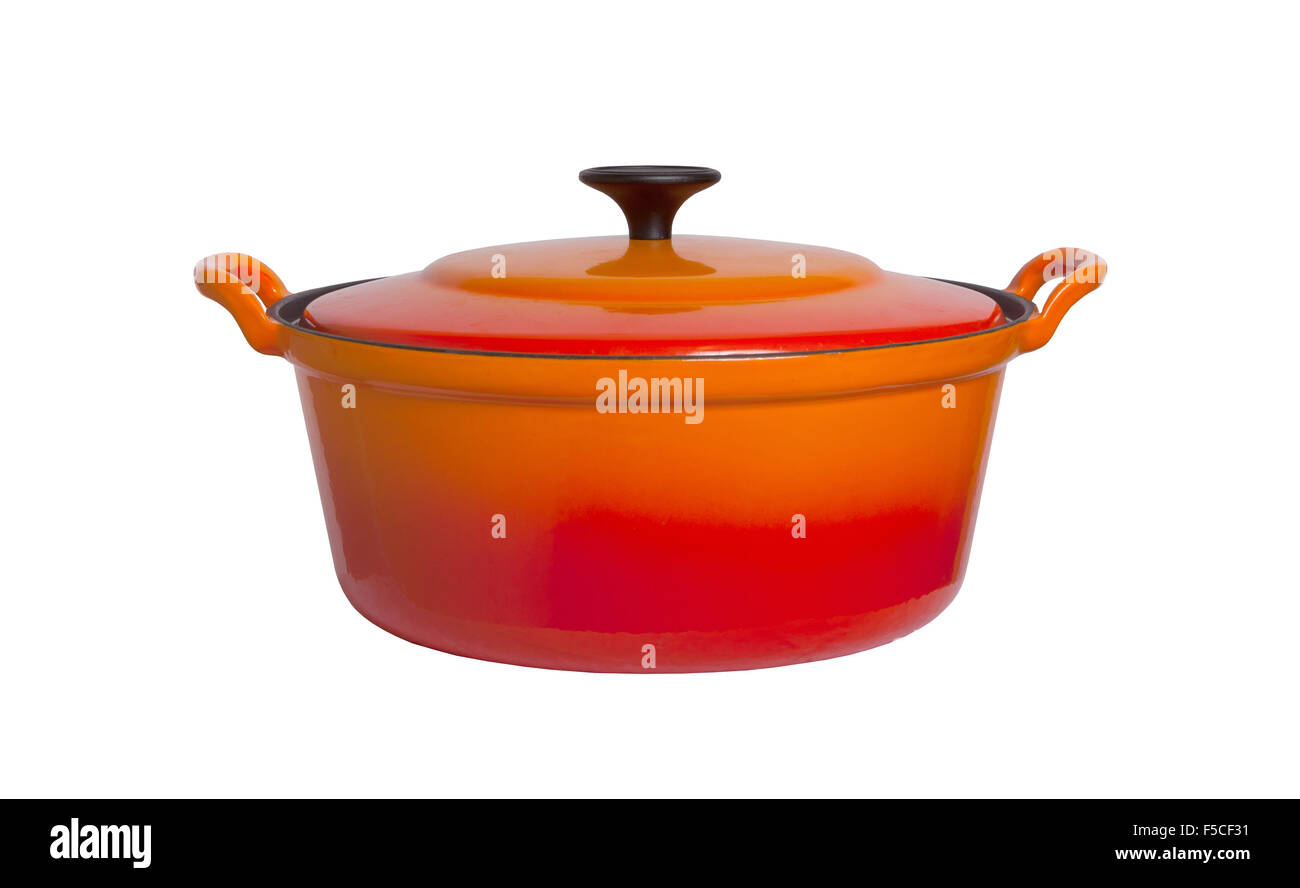 Vieille casserole isolé sur fond blanc Banque D'Images