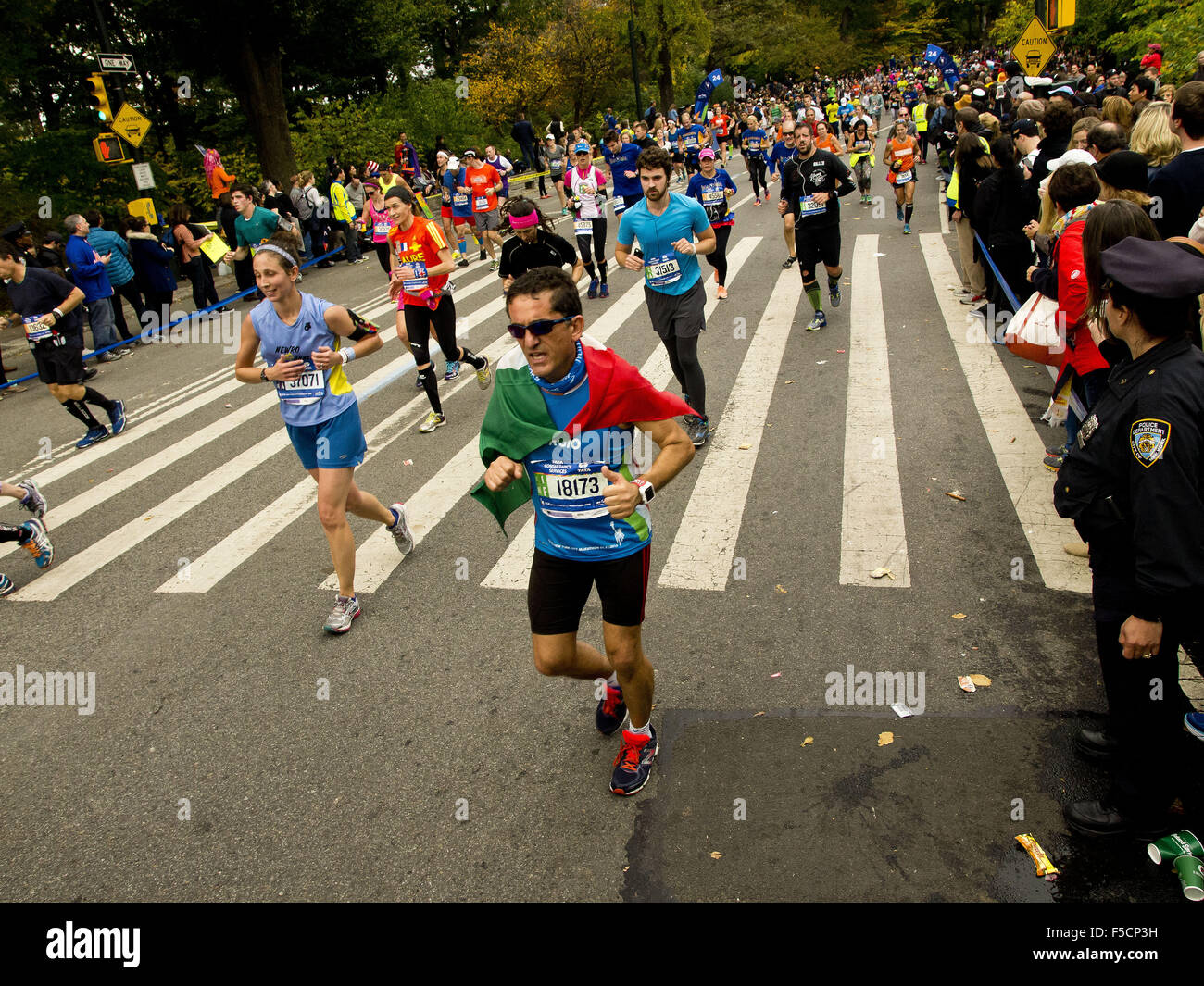 New York, New York, USA. 06Th Nov, 2015. New York City marathon. Marathon de New York, Central Park, New York, NY USA Crédit : Frank Rocco/Alamy Live News Banque D'Images