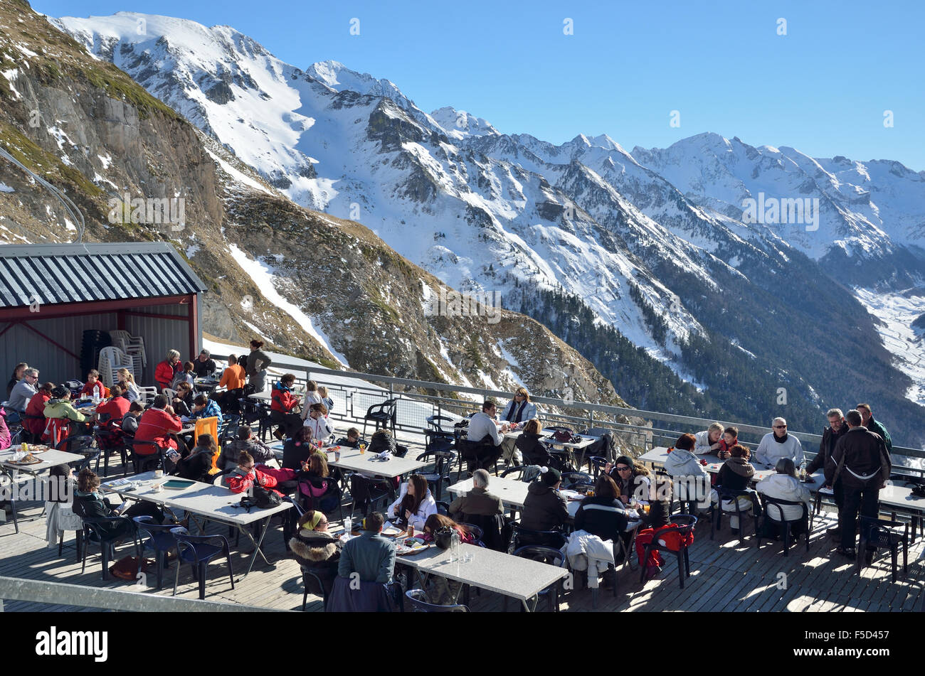 Station de ski d'Artouste dans les Pyrénées françaises Banque D'Images