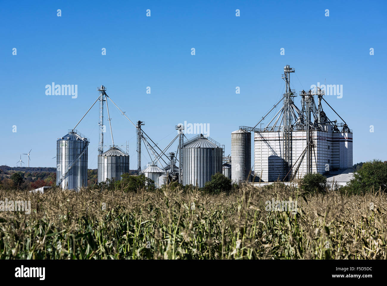 Configuration silo moderne, New York, USA Banque D'Images