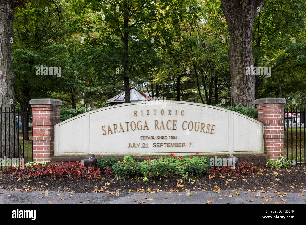 Hippodrome de Saratoga historique, Saratoga Springs, New York, USA Banque D'Images