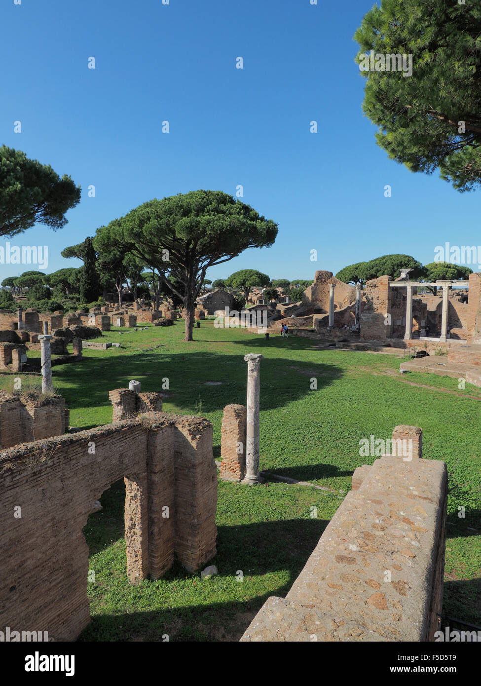 Site de fouilles d'Ostia Antica, près de Rome, Italie Banque D'Images