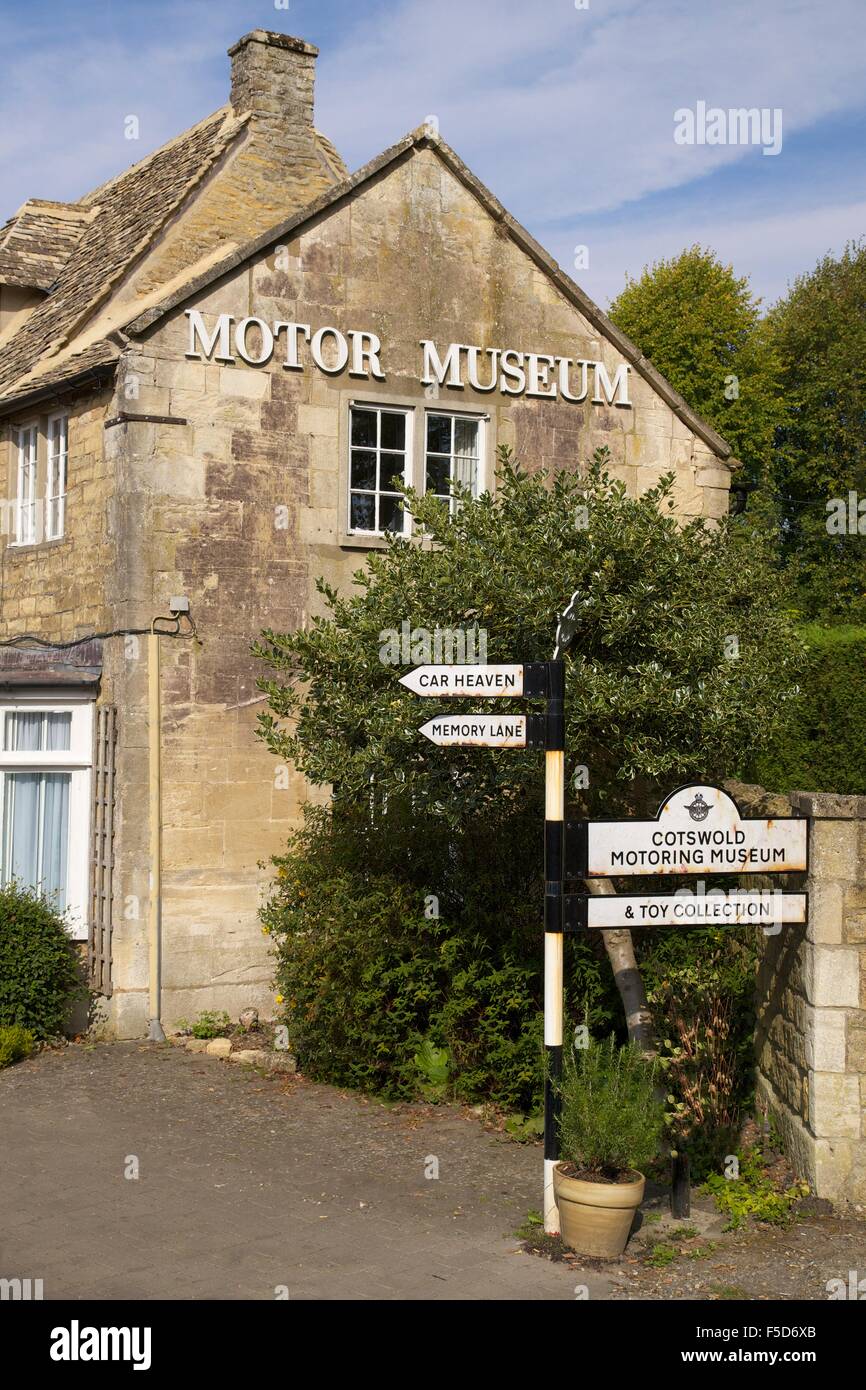 Motor Museum, Bourton-on-the-water, Cotswolds, Gloucestershire, Angleterre, RU, FR, Europe Banque D'Images