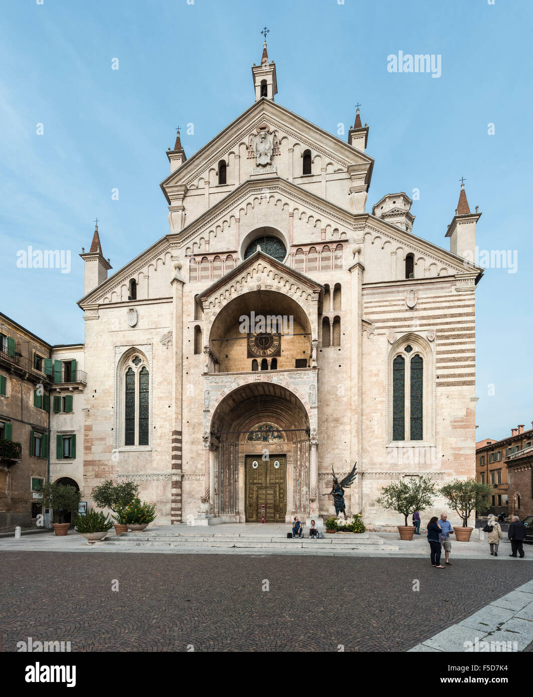La cathédrale de Vérone, province de Vérone, Vénétie, Italie Banque D'Images