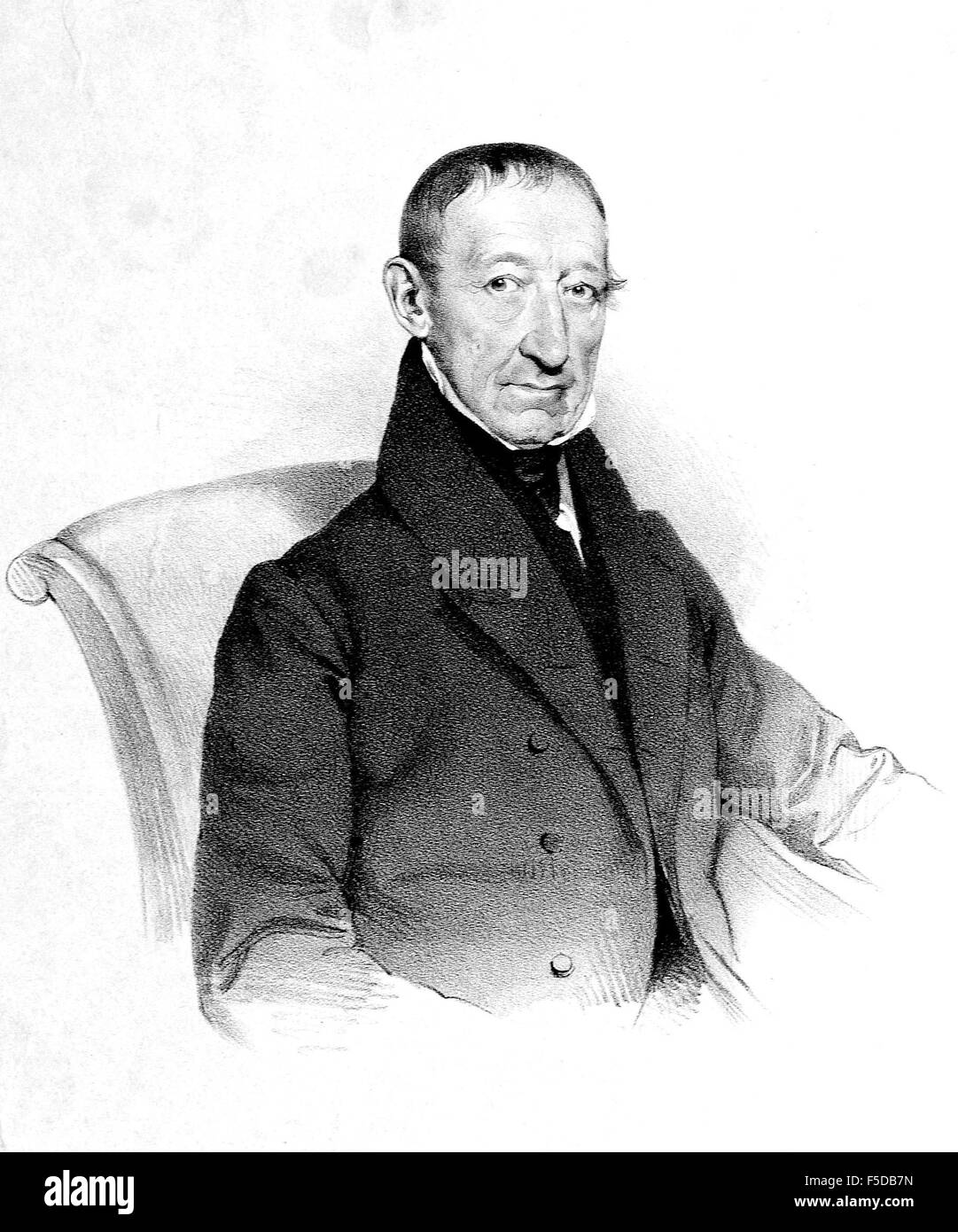 KASPAR von Sternberg (1761-1838) chercheur et botaniste tchèque Banque D'Images